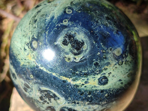 Polished Large Stromatolite "Kambaba Jasper" Sphere x 1 From Katsepy, Madagascar - Toprock Gemstones and Minerals 