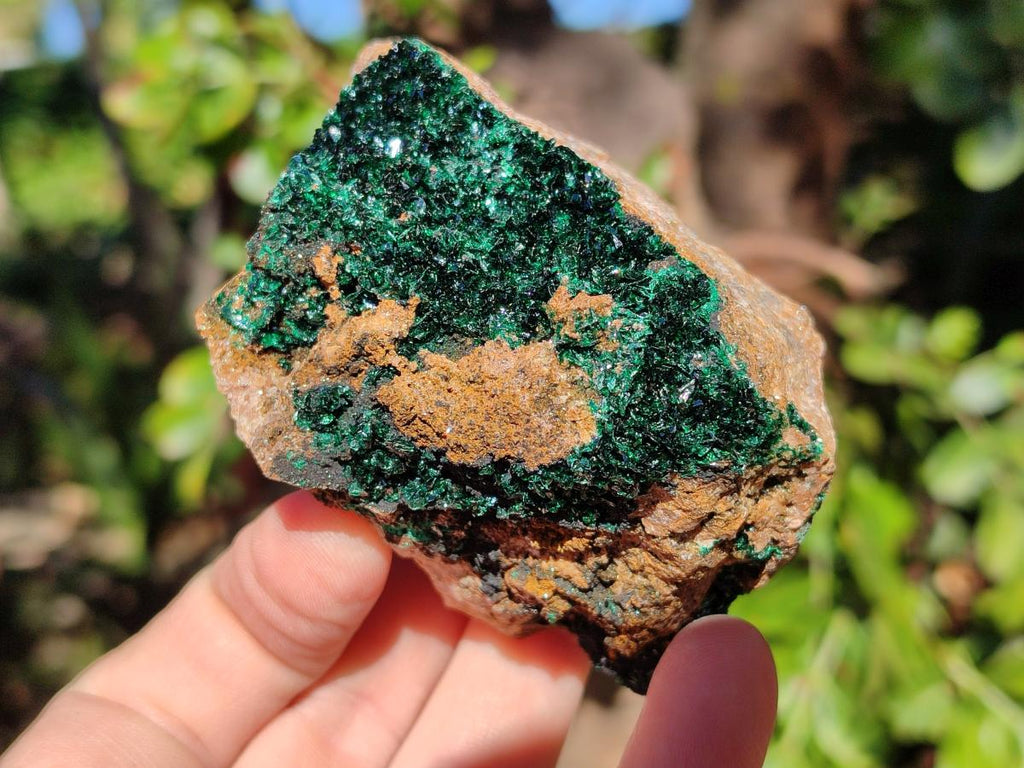 Natural Crystalline Malachite Specimens x 3 From Tenke Fungurume, Congo - Toprock Gemstones and Minerals 