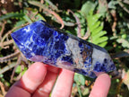 Polished Double Terminated Sodalite Crystals x 6 From Kunene River, Namibia - Toprock Gemstones and Minerals 