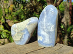 Polished Blue Lace Agate Standing Display Pieces x 3 From Nsanje, Malawi - Toprock Gemstones and Minerals 