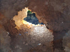 Polished XL Banded Agate Geode x 1 From Madagascar - Toprock Gemstones and Minerals 