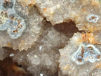 Polished XL Banded Agate Geode x 1 From Madagascar - Toprock Gemstones and Minerals 