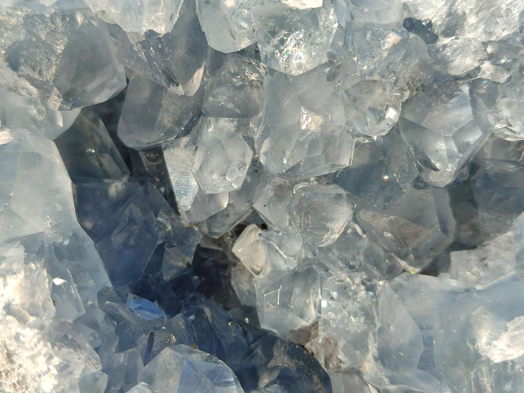 Polished Large Blue Celestite Egg x 1 From Sakoany, Madagascar - Toprock Gemstones and Minerals 