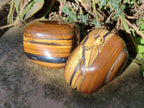 Polished Golden Tigers Eye Free Forms x 7 From Prieska, South Africa - Toprock Gemstones and Minerals 