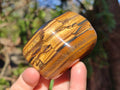 Polished Golden Tigers Eye Free Forms x 7 From Prieska, South Africa - Toprock Gemstones and Minerals 