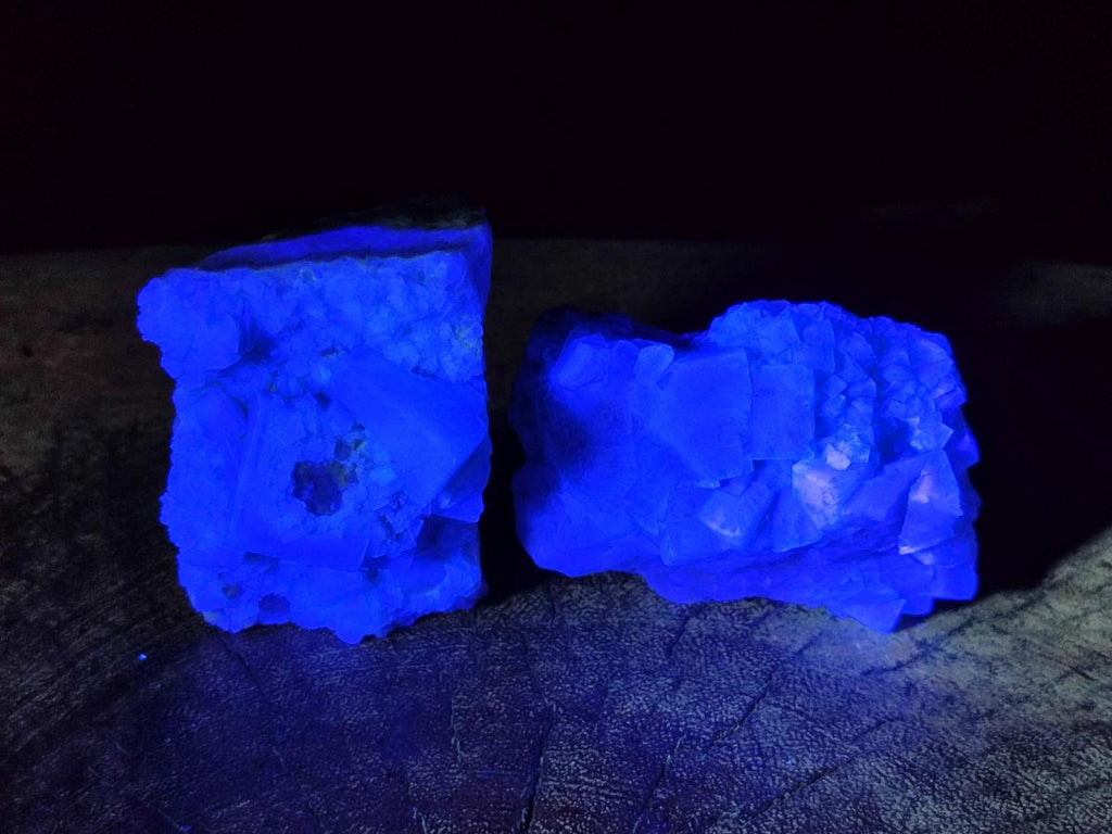Natural Green Cubic Fluorite Specimens x 6 From Mandrosonoro, Madagascar - Toprock Gemstones and Minerals 
