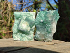 Natural Green Cubic Fluorite Specimens x 6 From Mandrosonoro, Madagascar - Toprock Gemstones and Minerals 