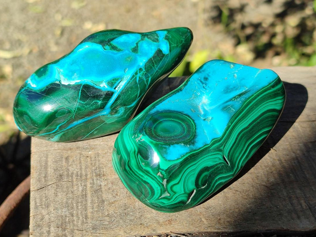 Polished Malacolla Free Forms x 6 From Kulukuluku, Congo - Toprock Gemstones and Minerals 