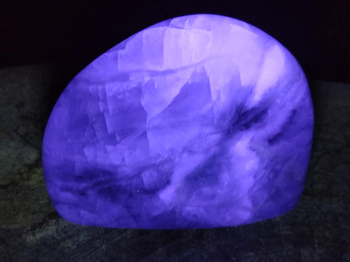 Polished Watermelon Fluorite Standing Display Pieces x 2 From Uis, Namibia - Toprock Gemstones and Minerals 