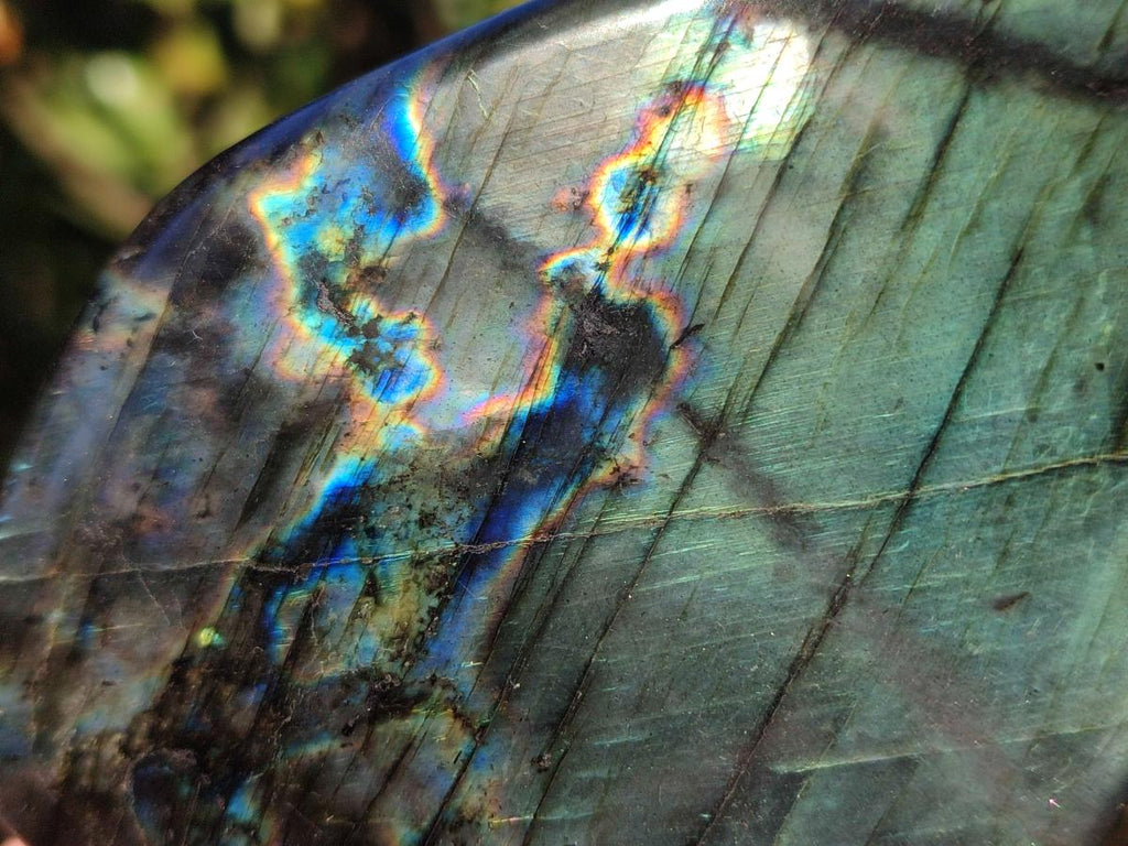 Polished Labradorite Standing Display Pieces x 6 From Madagascar - Toprock Gemstones and Minerals 