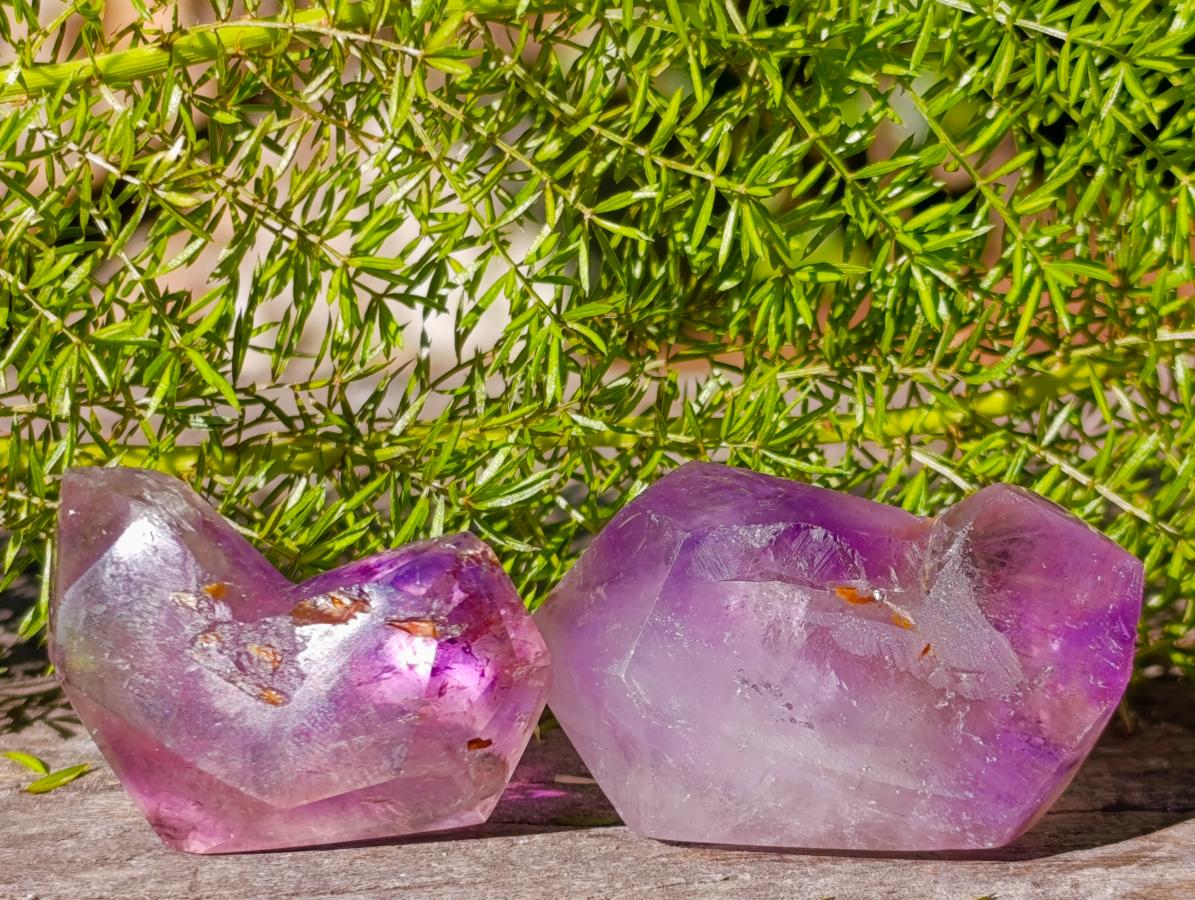 Polished Window Crystals x 24 From Akansobe, Madagascar - Toprock Gemstones and Minerals 