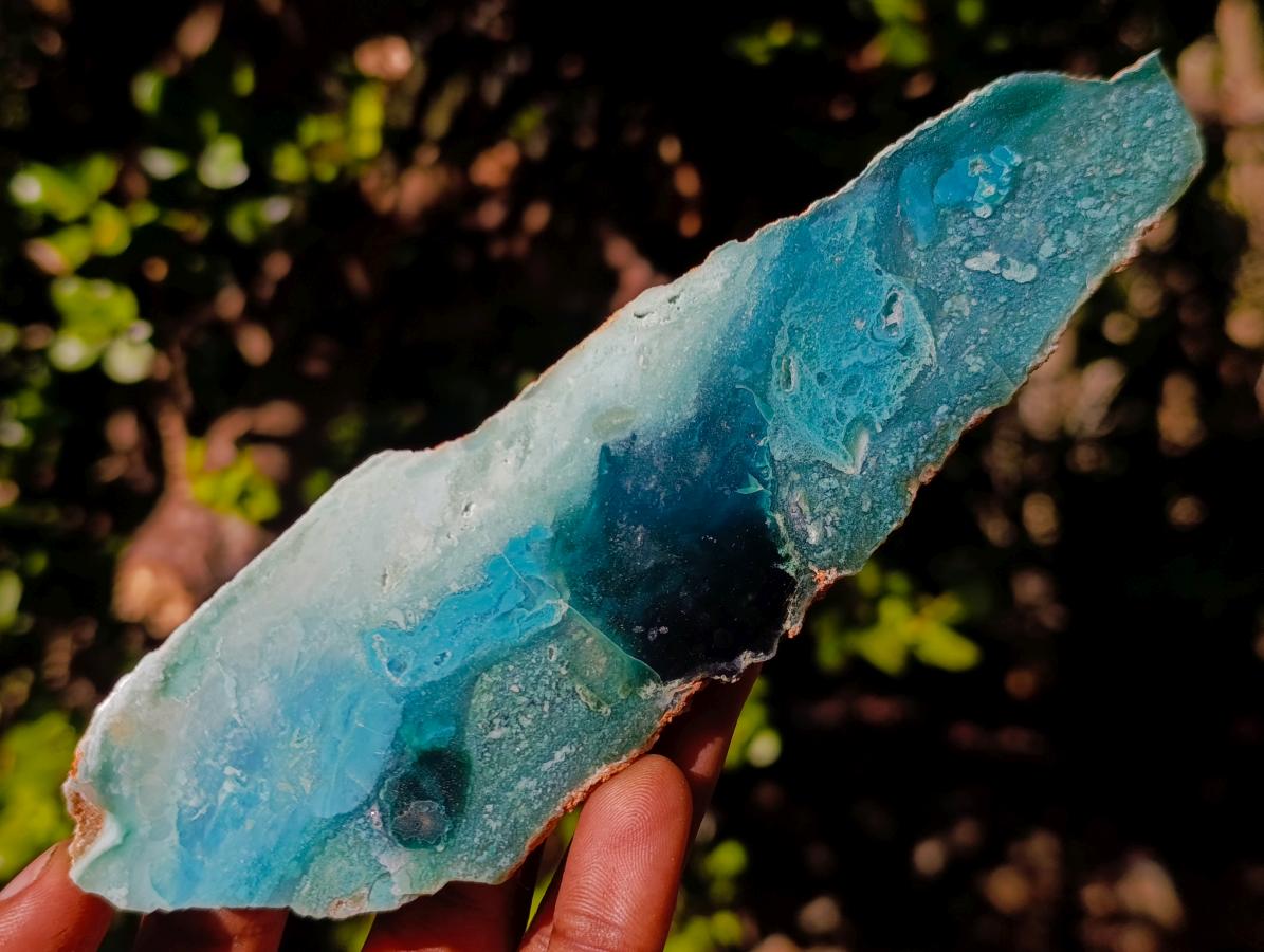 Polished on One Side Mtorolite Chrysoprase Slices x 6 From Mutorashanga, Zimbabwe