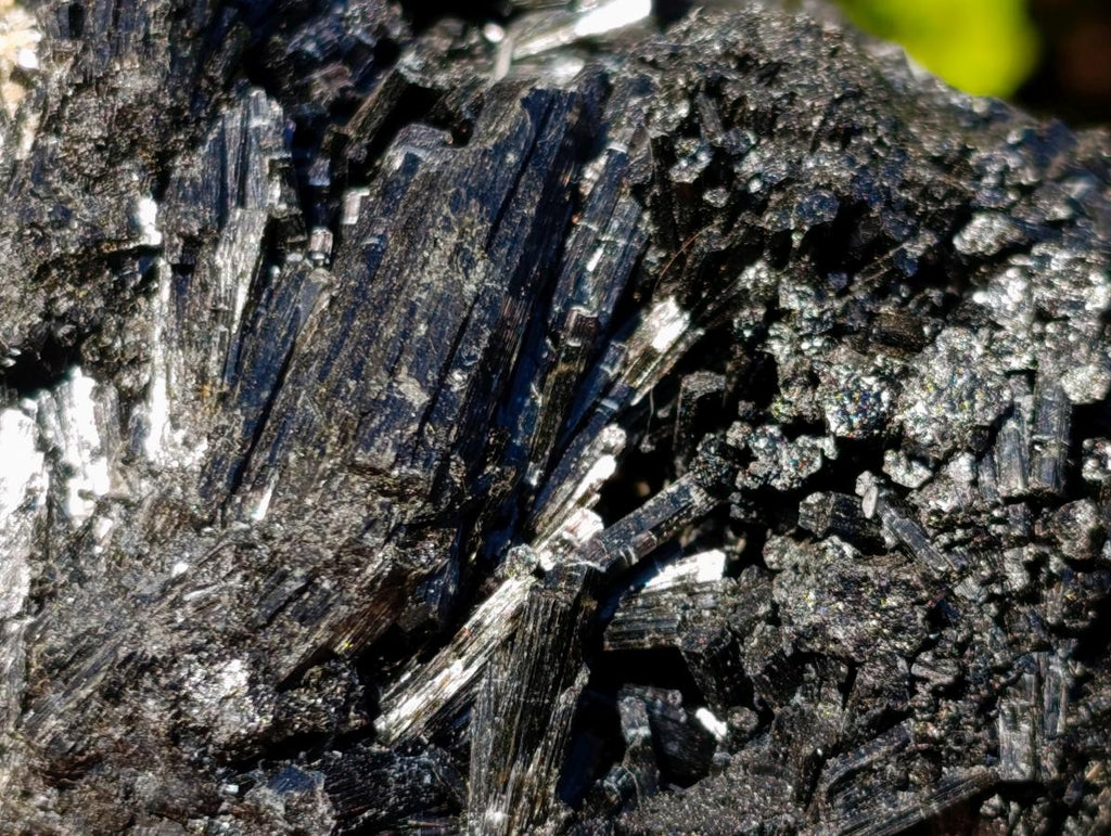 Natural Schorl Black Tourmaline Specimens with Associated Minerals x 2 From Erongo, Namibia