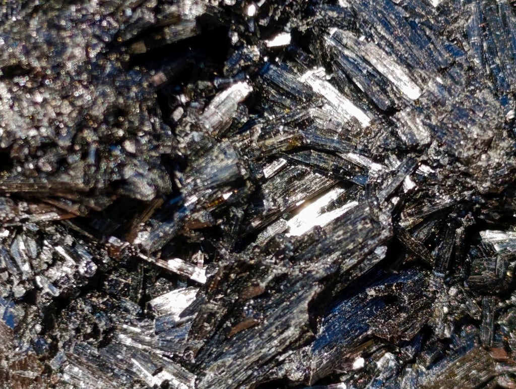 Natural Schorl Black Tourmaline Specimens with Associated Minerals x 2 From Erongo, Namibia
