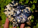 Natural Schorl Black Tourmaline Specimens with Associated Minerals x 2 From Erongo, Namibia