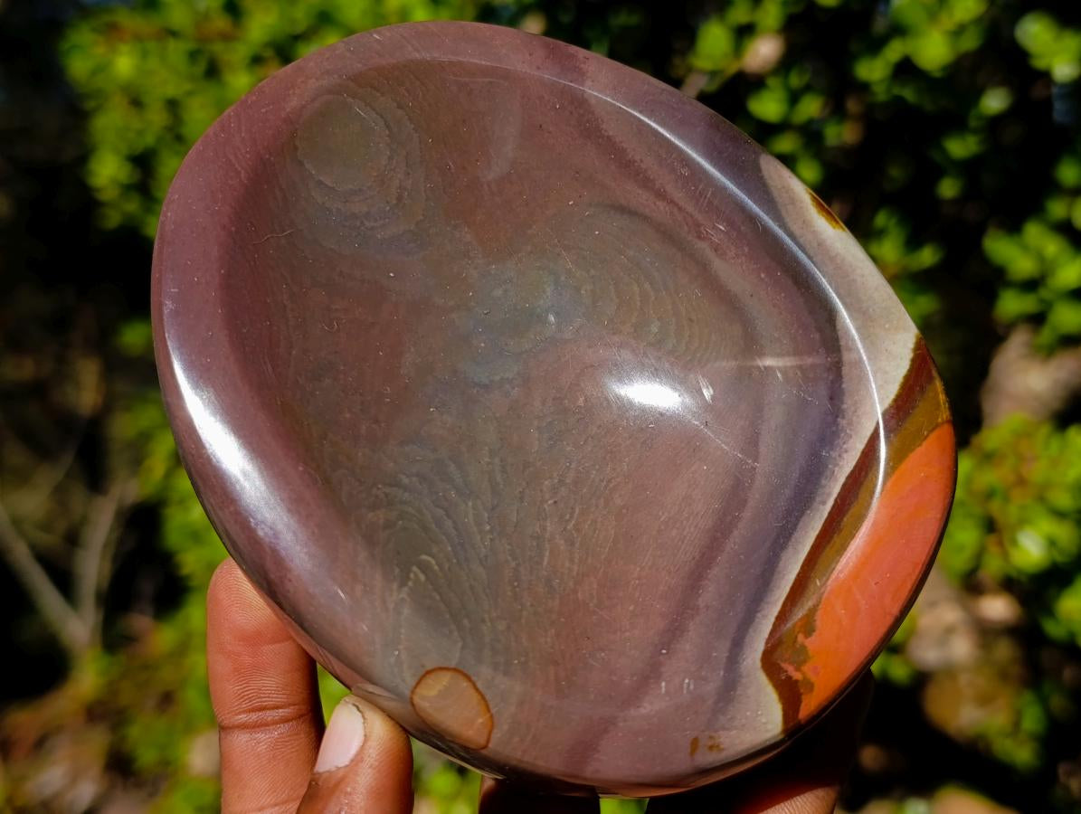 Polished Polychrome Jasper Bowls x 3 From NW Coast, Madagascar