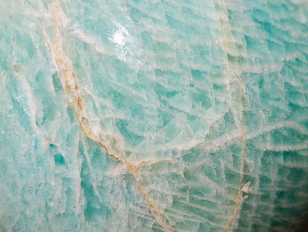 Polished Amazonite Spheres x 2 From Madagascar