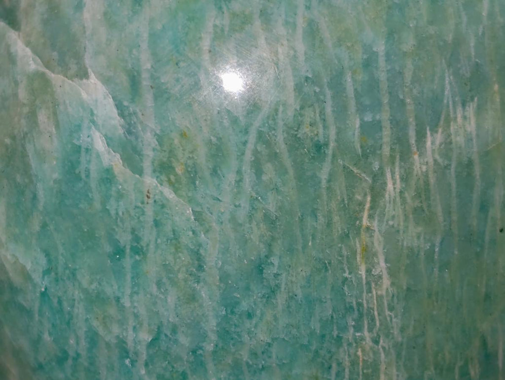 Polished Amazonite Spheres x 2 From Madagascar