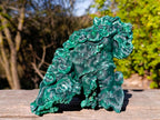 Natural Large Silky Malachite Specimen x 1 From Kasompe, Congo