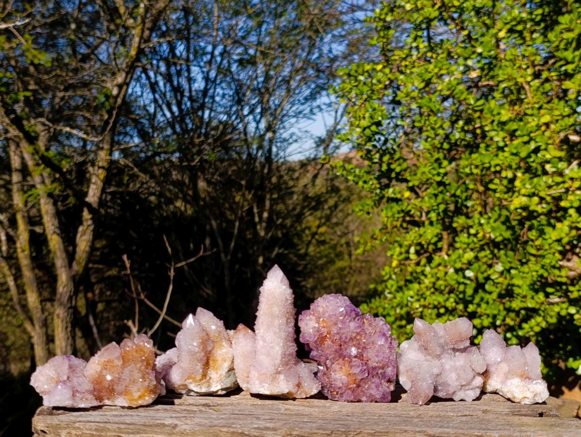 Natural Spirit Amethyst Clusters x 6 From Boekenhouthoek, South Africa