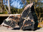 Natural Libethenite Specimens on Dolomite Matrix x 2 From Shituru, Congo