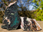 Natural Libethenite Specimens on Dolomite Matrix x 2 From Shituru, Congo