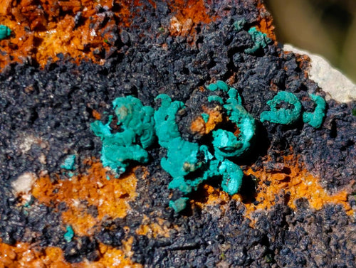 Natural Libethenite Specimens Dolomite Matrix Specimens x 2 From Shituru, Congo - Toprock Gemstones and Minerals 