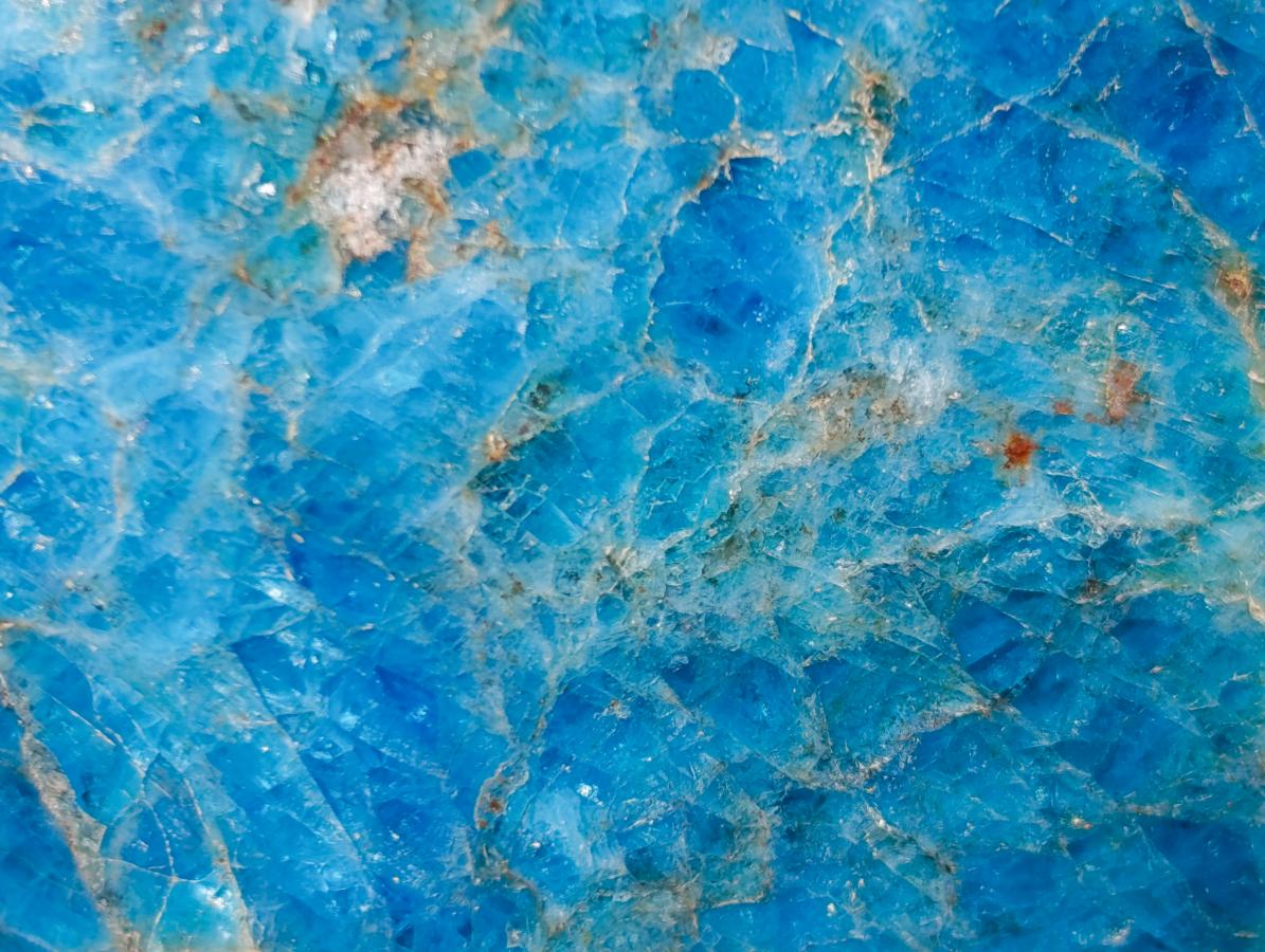 Polished Blue Apatite Standing Display Pieces x 6 From Betroka, Madagascar