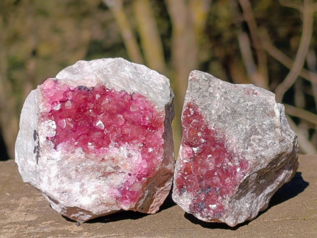 Natural Spherocobaltite Specimens x 6 From Musonoi Mine, Congo