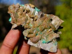 Natural Rare Barite Specimens with Malachite x 6 From Shangulowé Mine, Congo