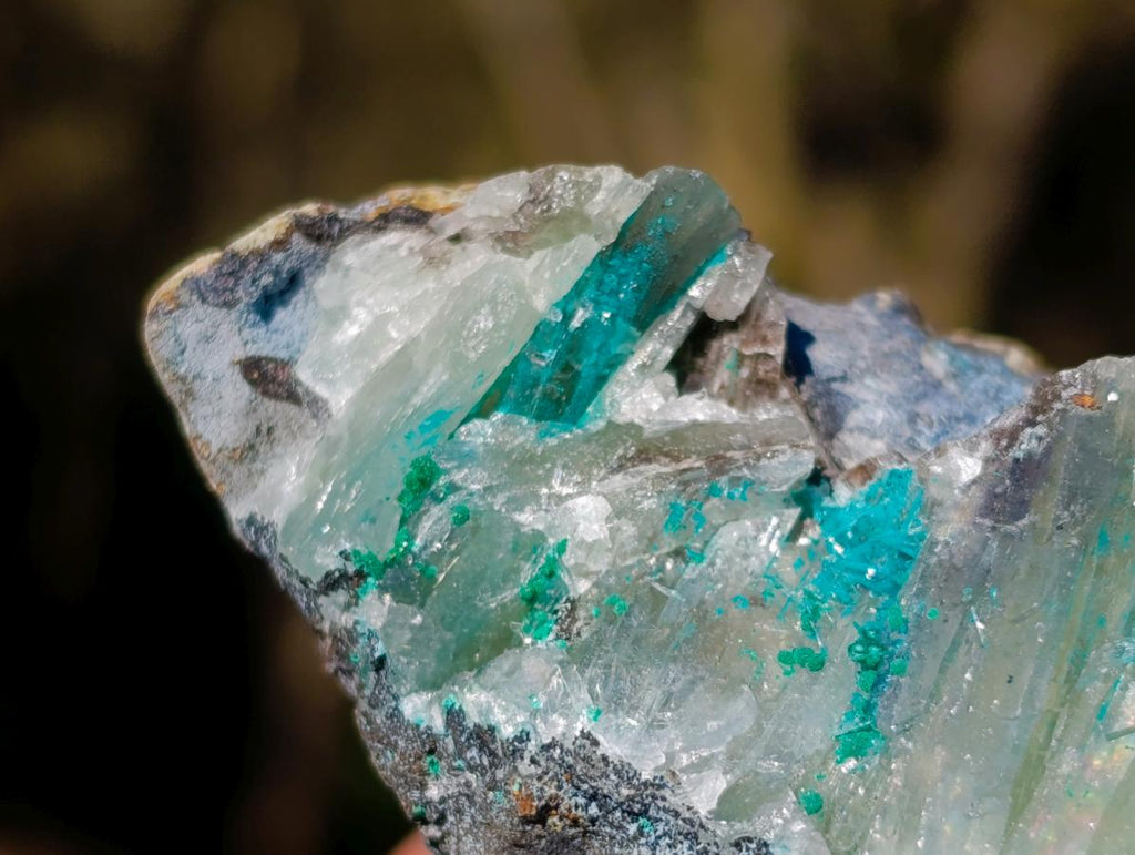 Natural Rare Barite Specimens with Malachite x 6 From Shangulowé Mine, Congo