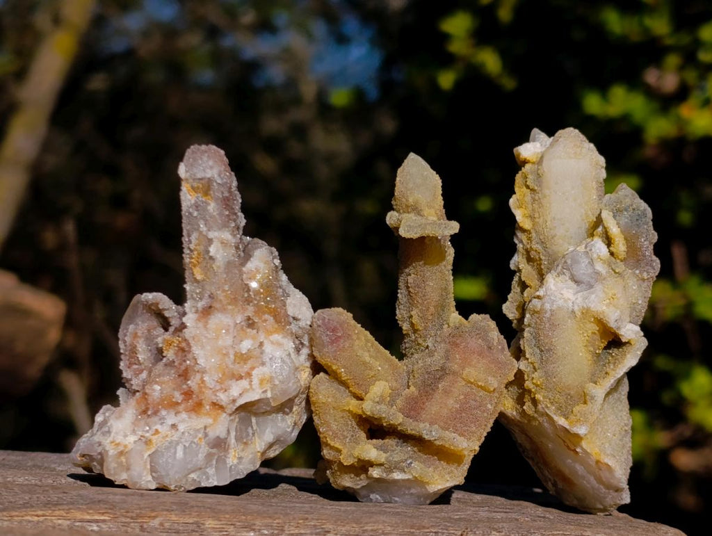 Natural Drusy Fairy Spirit Quartz Crystals x 35 From Boekenhouthoek, South Africa