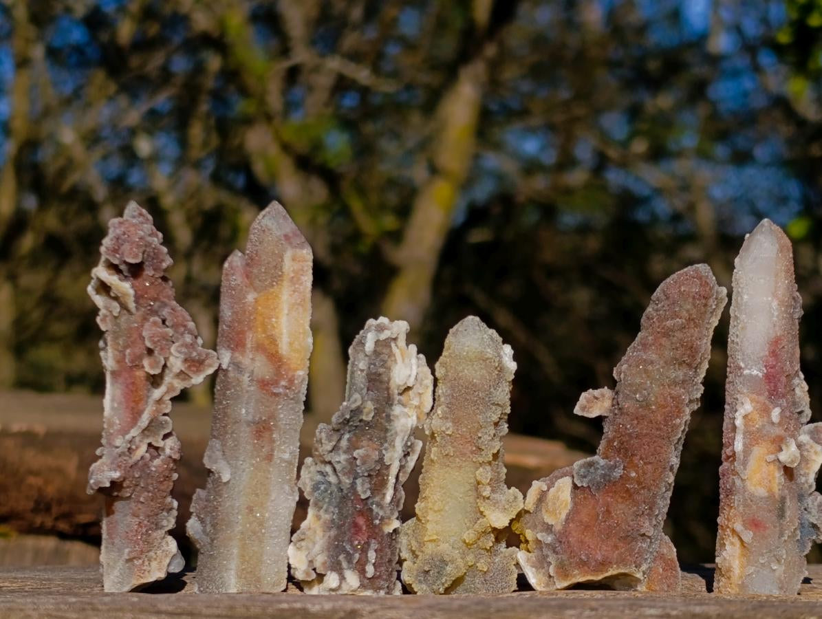 Natural Drusy Fairy Spirit Quartz Crystals x 35 From Boekenhouthoek, South Africa