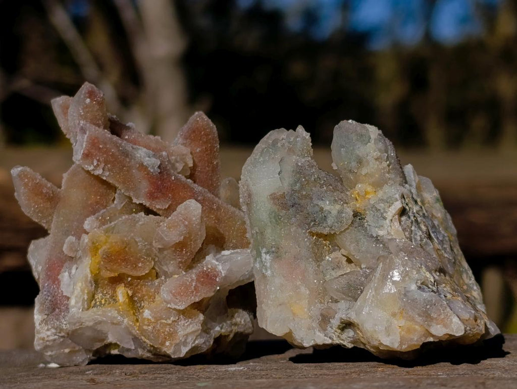 Natural Drusy Fairy Spirit Quartz Crystals x 35 From Boekenhouthoek, South Africa