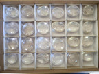 Polished Clear Quartz Palm Stones x 24 From Madagascar