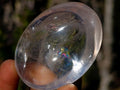 Polished Clear Quartz Palm Stones x 24 From Madagascar