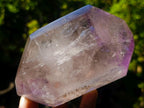 Polished Double Terminated Window Amethyst Crystals x 3 From Akansobe, Madagascar