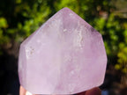 Polished Double Terminated Window Amethyst Crystals x 3 From Akansobe, Madagascar