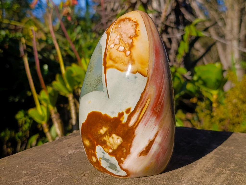 Polished Large Polychrome Jasper Standing Display Piece x 1 From NW Coast, Madagascar