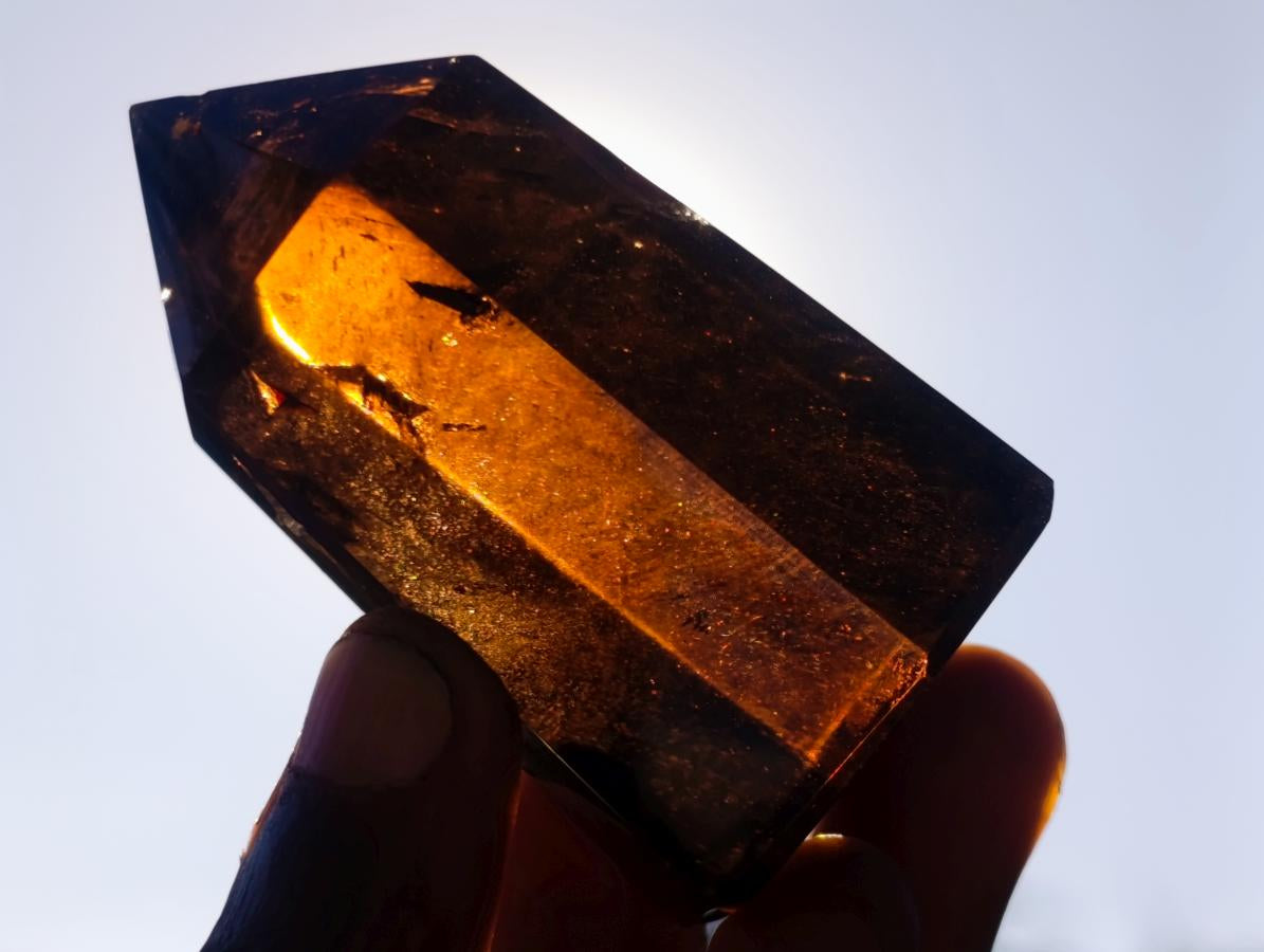 Polished Smokey Quartz Display Crystals x 6 From Madagascar