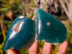 Polished One Side Mtorolite Chrysoprase Slices x 24 From Mutorashanga, Zimbabwe