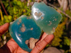Polished One Side Mtorolite Chrysoprase Slices x 24 From Mutorashanga, Zimbabwe