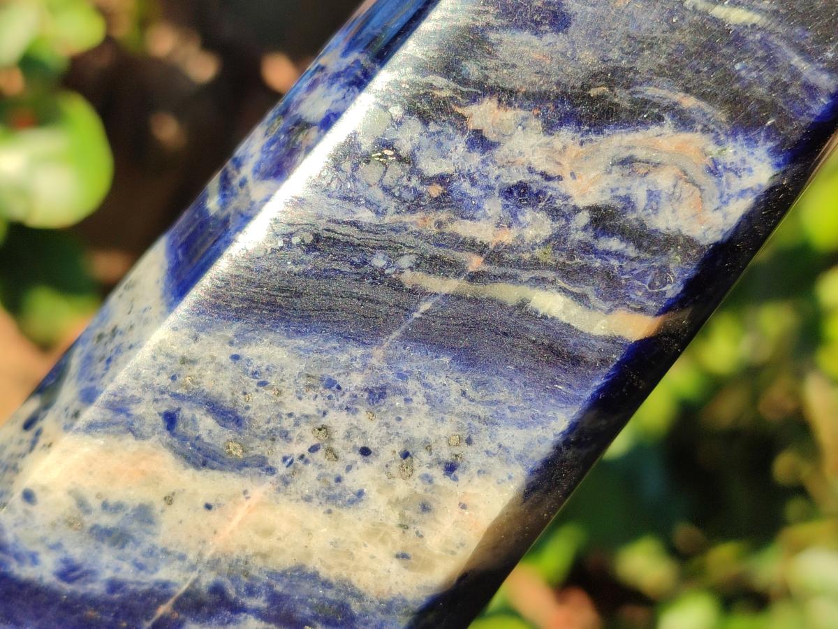 Polished Sodalite Display Crystals x 3 From Kunene River, Namibia - Toprock Gemstones and Minerals 