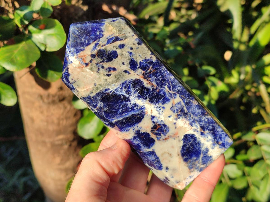 Polished Sodalite Display Crystals x 3 From Kunene River, Namibia - Toprock Gemstones and Minerals 