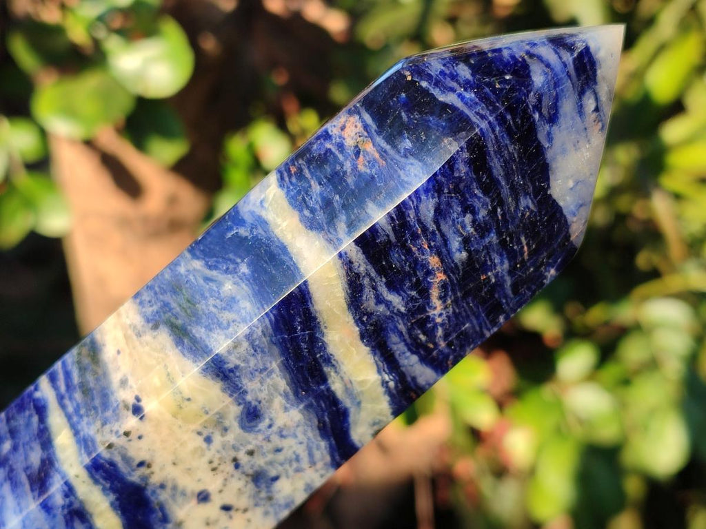 Polished Sodalite Display Crystals x 3 From Kunene River, Namibia - Toprock Gemstones and Minerals 