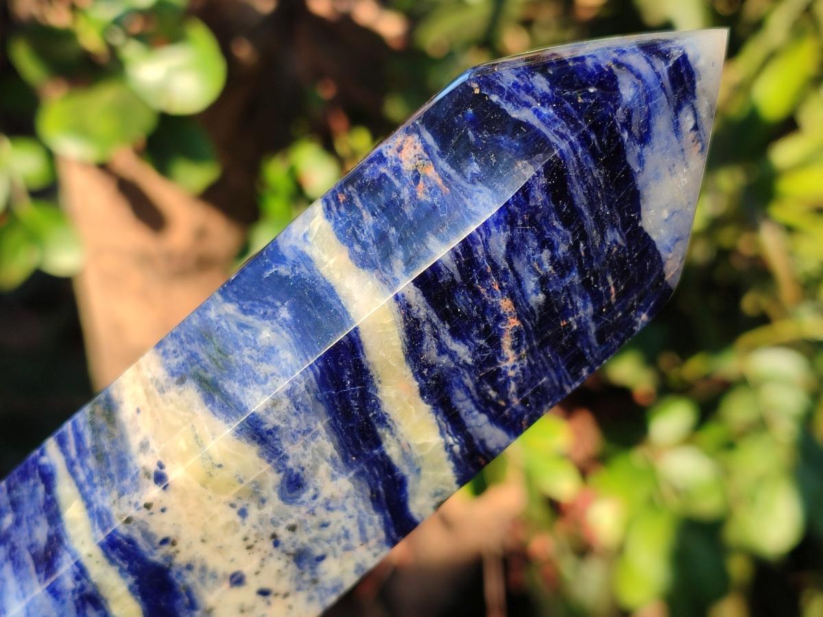 Polished Sodalite Display Crystals x 3 From Kunene River, Namibia - Toprock Gemstones and Minerals 