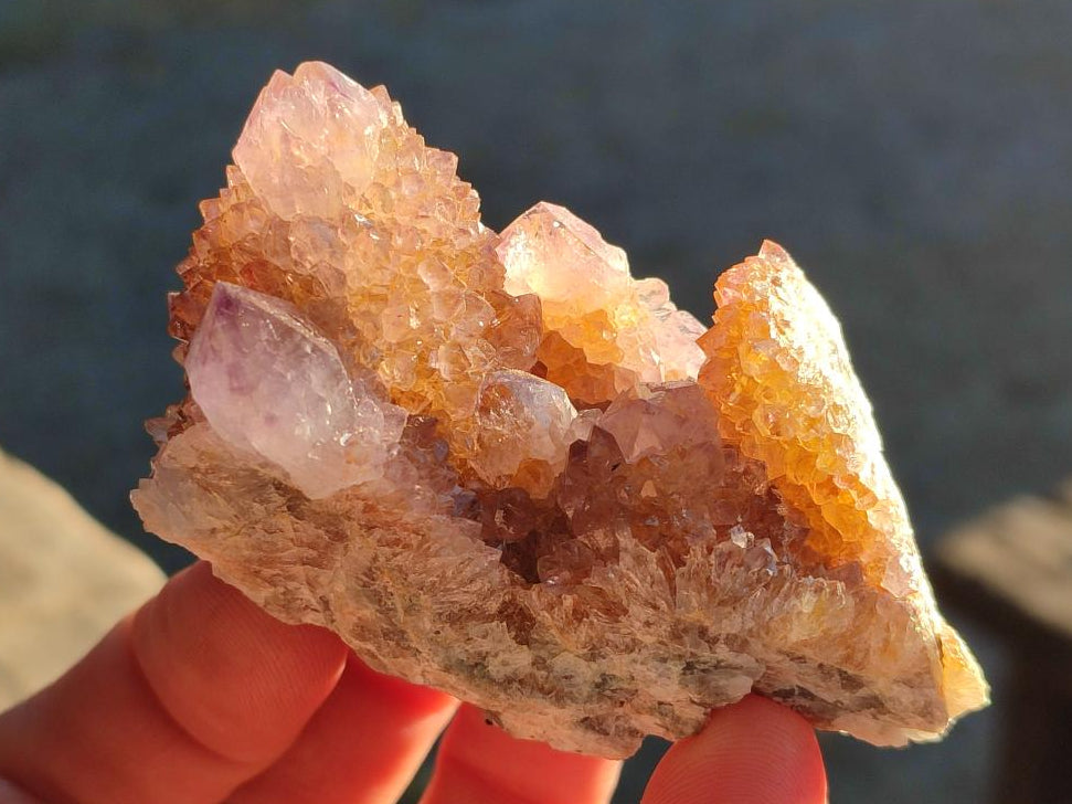 Natural Spirit Amethyst Clusters x 12 From Boekenhouthoek, South Africa - Toprock Gemstones and Minerals 