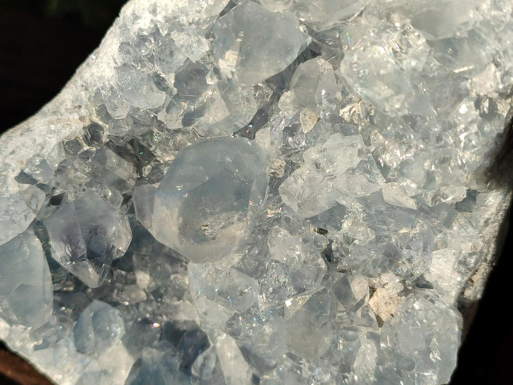 Natural Cabinet Size Blue Celestite Specimen x 1 From Sakoany, Madagascar - Toprock Gemstones and Minerals 