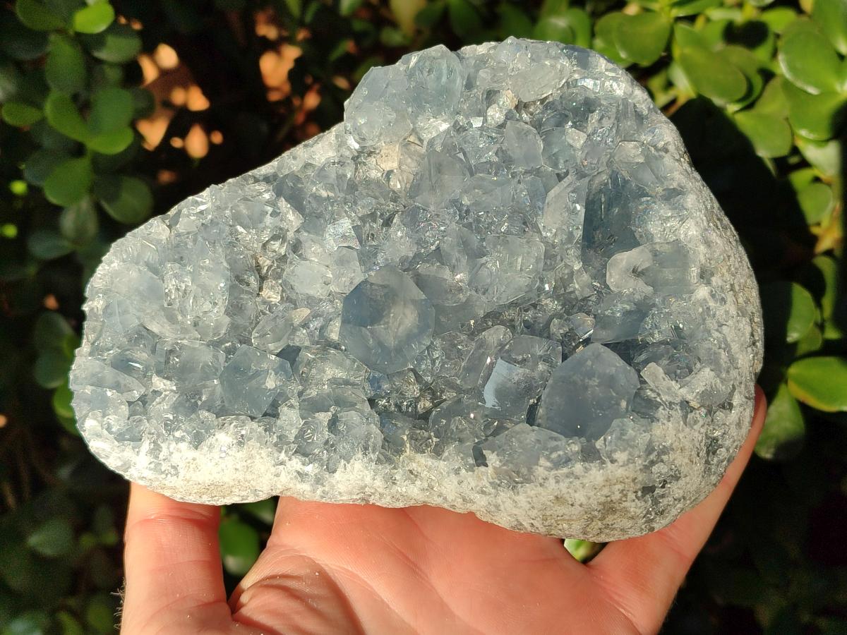 Natural Cabinet Size Blue Celestite Specimen x 1 From Sakoany, Madagascar - Toprock Gemstones and Minerals 