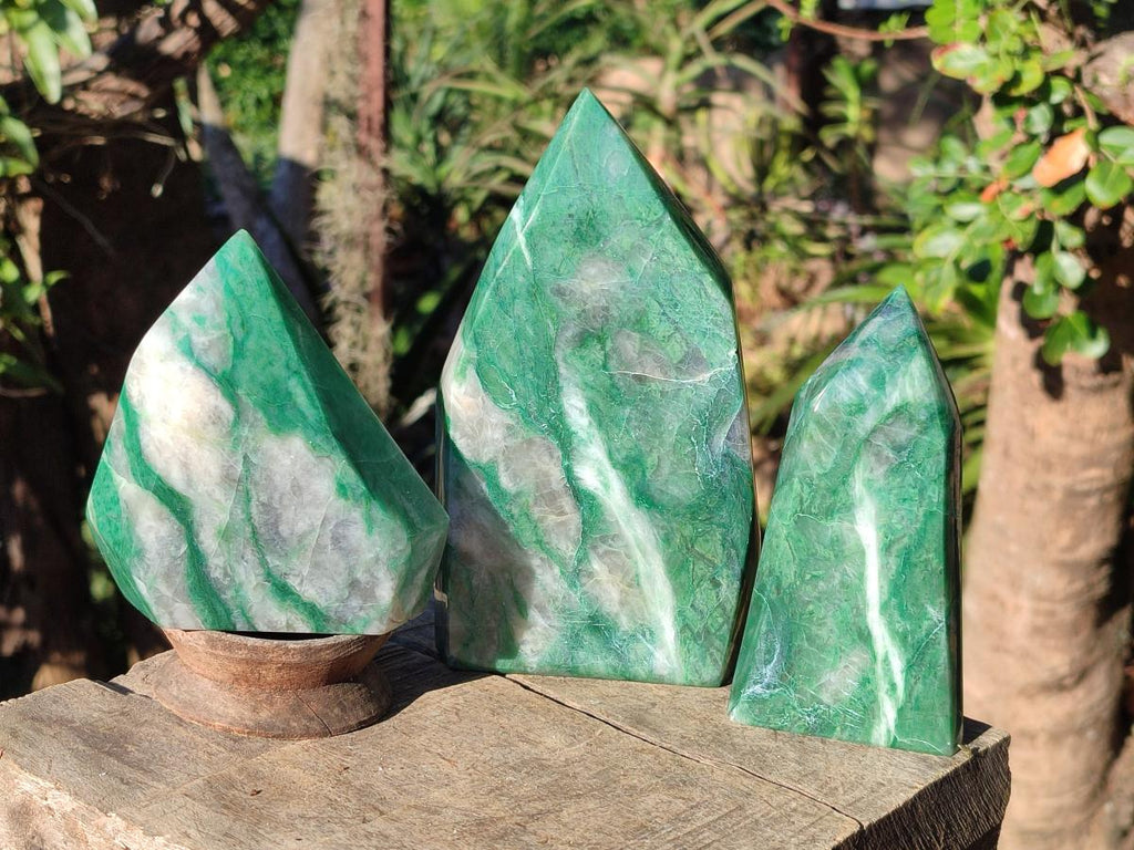 Polished Buddstone Display Crystals x 3 From Swaziland - Toprock Gemstones and Minerals 